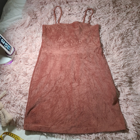 L Forever 21 Corduroy Pinafore Mini Dress - Picture 5 of 12